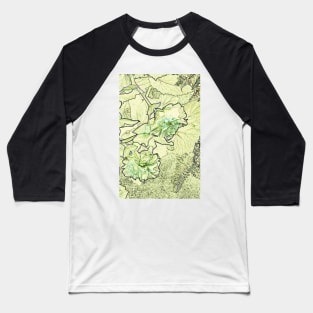 Green Begonia Baseball T-Shirt